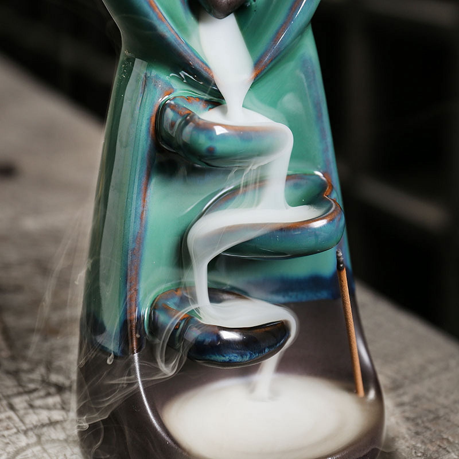 Backflow Incense Holder Ceramic Hug Couple Incense Burner, Handmade Waterfall Incense Burner, Home Decor Aromatherapy Ornament