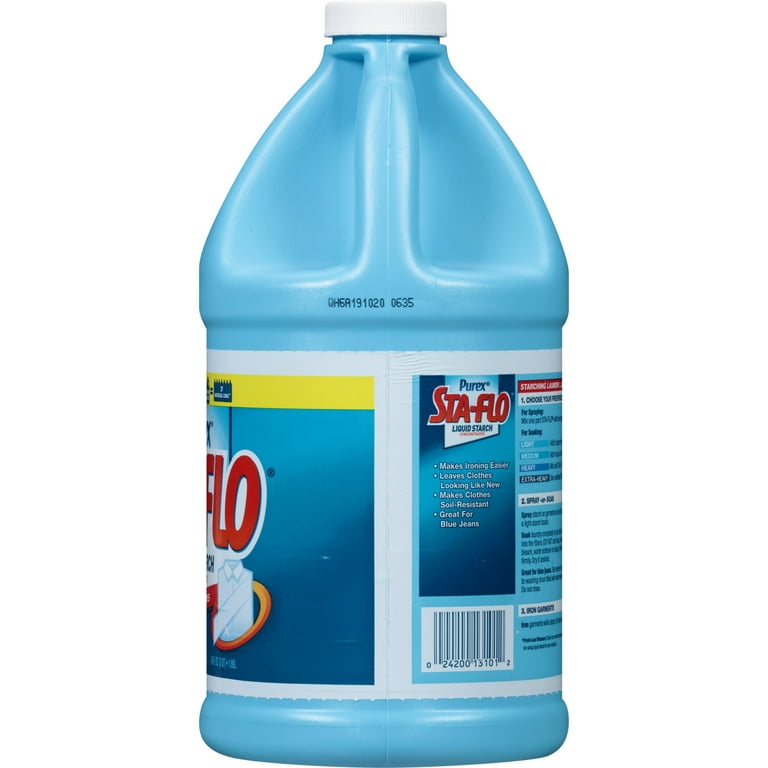Purex Sta-Flo Concentrated Liquid Starch for Clothes Laundry, 64 