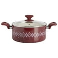 thumbnail image 4 of Spice by Tia Mowry TIA CERAMIC 10 Piece Nonstick Aluminum Cookware Set, White, 4 of 12