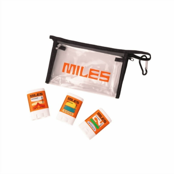 Miles Aluminum Free Deodorant for Kids and Teens, Travel Kit (3 Pack Minis)