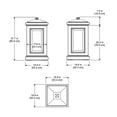 thumbnail image 6 of Mayne Berkshire Weatherproof Traditional Plastic Waste Bin in Black, 6 of 6