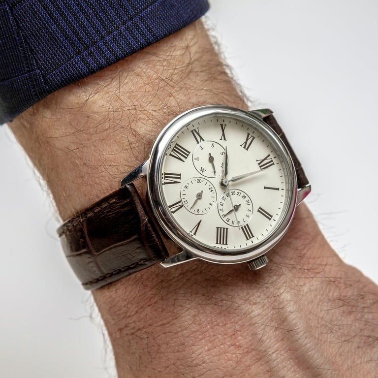 Cowhide watch shop band