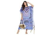 thumbnail image 3 of Caftans pour Femmes Longue Maxi Grande Taille Robe Caftans Manches 3/4 Robes pour Dames Filles en Ligne, 3 of 7