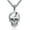 F01-Skull, variant on Memento Mori Skull Necklace for Men Women in 925 Sterling Silver
