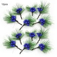 thumbnail image 2 of Christmas Decorations Mini Simulation Pine Needles For Christmas Tree Decoration  12pcs 2.36in, 2 of 12