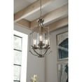 thumbnail image 4 of Progress Lighting Lassiter 3-Light Foyer Brushed Nickel Pendant with Clear Glass Shades, 4 of 6