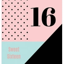 Happy 16th Birthday Guest Book (Hardcover): Sweet Sixteen Guest book, party and birthday celebrations decor, memory book, (Hardcover)