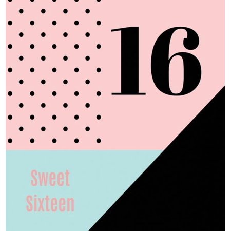 Happy 16th Birthday Guest Book (Hardcover): Sweet Sixteen Guest book party and birthday celebrations decor memory book (Hardcover)