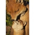 thumbnail image 2 of Hi-Line Gift Ltd. Cuddling Mother And Baby Fox Garden Statue, 2 of 4