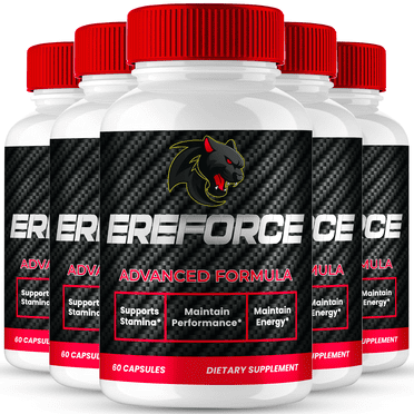 Ereforce Capsules, Official Ereforce Supplement Pills for Men - Maximum Strength Performance, All Natural Support for Overall Health and Wellness, Advanced Ere Force Pills Reviews (5 Pack)