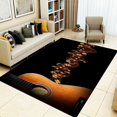 thumbnail image 1 of 2x4 Runner Rugs Retro Acoustic Guitar Fit Under Door Rugs for Entryway, Jumping Notes Kitchen Runner Rug Soft Non Slip Washable for Sink Entryway Hallways Indoor, 1 of 7
