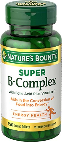 Nature's Bounty B-Complex with Folic Acid Plus Vitamin C, Tablets 150 ea