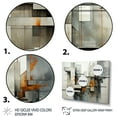 thumbnail image 3 of Designart "Urban Geometry Hardedge Art wall art II" Modern Wall Art Living Room, 3 of 5