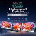 thumbnail image 2 of Mr. Gadgets Triple Monitor Portatil Para Laptop 16 Pulgadas, Modelo S900, 16:10 1200p, Ips, Usb C, Usb A, 1 Cable 2 Pantallas, On The Desk, Srgb 100%, Compatible Con Windows, Mac Os, M1, M2, M3, M4, 2 of 8