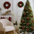 thumbnail image 6 of chaungfeng Christmas Ball Ornaments, 3.14 Inch Red Glitter Plastic Pendant for Christmas Tree, Classic Hanging Xmas Tree Decor for Gift Holiday Party Scene Layout, 6 of 6