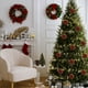 thumbnail image 5 of Bolas De Navidad De Plástico Adorno colgante flocado de plástico rojo para árbol de Navidad, 8x8x8 Rkxzt, 5 of 8