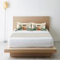 thumbnail image 6 of Yayeee Pillowcase Standard Size Set of 2 Satin Wrinkle Resistant Envelope Pillow Case, Beige Cats Reading, 6 of 8