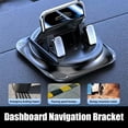 thumbnail image 3 of 360° Rotating Car Phone Mount for Dashboard, Automatic Locking Anti-Slip Base, Single-Hand Operation Smartphone Holder for Hands-Free Navigation, Black, 3 of 11