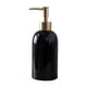 thumbnail image 1 of Botella portátil con bomba de líquido de mano de 420 ml, repuesto para jabón de cerámica para ducha de baño. Negro, 1 of 9