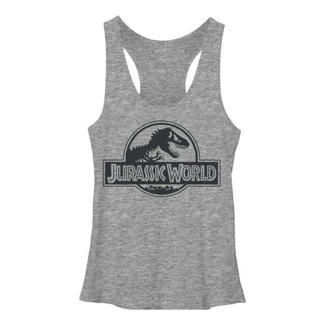 - Jurassic World Women's Simple T. Rex Logo Racerback Tank Top