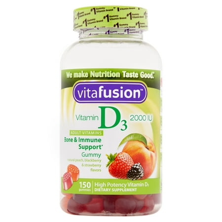 Vitafusion La vitamine D3 2000 UI Gummy vitamines, 150ct