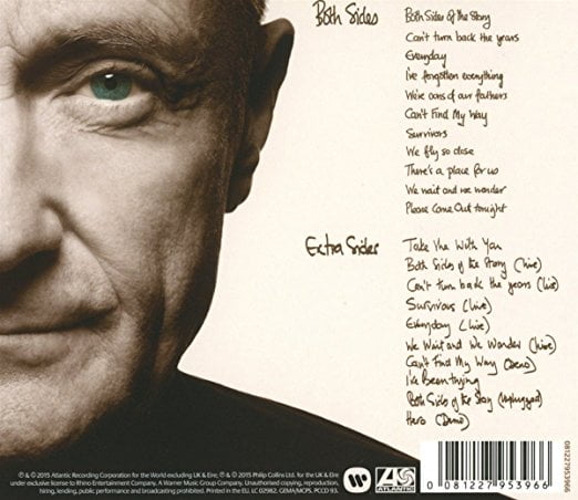 Both Sides - Phil Collins - Álbum - VAGALUME