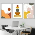 thumbnail image 2 of IDEA4WALL 3 Piece Framed Canvas Wall Art for Living Room, Bedroom Abstract Style Canvas Prints for Modern Home Decoration Ready to Hang, 2 of 5