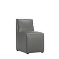 thumbnail image 5 of Manhattan Comfort Anna 19.69" Faux Leather Armless Dining Chair in Pewter (2 Pc), 5 of 10