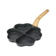 thumbnail image 1 of MasteelfCA Household Prying Pan Multi-function Pancake Pan Wooden Handle Egg Frying Pan Frying Accessory, 1 of 7