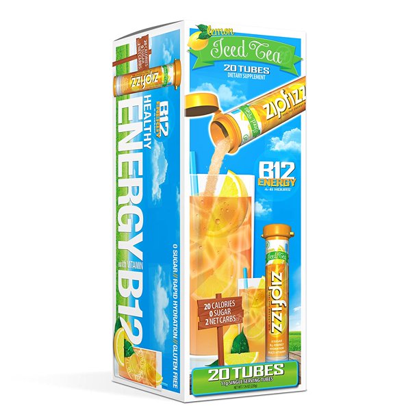 Zipfizz Healthy Energy Drink Mix, Hydration with B12 and Multi Vitamins