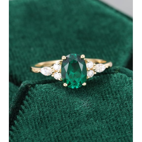 Natural Emerald (Panna) Gemstone Ring Woman And Mens Birthstone Gift Ring Promise Ring