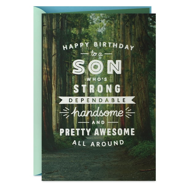 Hallmark Birthday Card For Son Woodland Trail Walmart Com