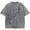Grey, variant on Shirts for Men Graphic Tees Unisex Foreign Trade Cotton Lightning Pattern Vintage Washed Short Sleeve Crew Neck Mens Shirts Grey M
