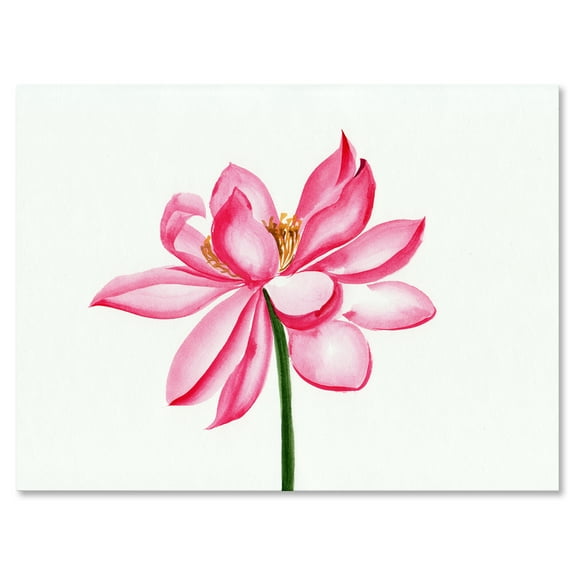 Designart ' Ancient Detail of A Pink Lotus ' Traditional Canvas Wall Art Print