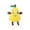 Yellow, variant on QLUEWX Fruit Sensor Musical Plush Toy, 11" Pear Interactive Motion Sensor Musical Instrument Soft Stuffed, Human Sensing Electronic Toy Educational Gift for Early Learning Sound Sensory Play