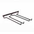 thumbnail image 1 of Wine Glass Hanger Rack, Under Cabinet Foot Glasses Holder, Wine Glass Hanging Shelf, With Screws, Can Hold Two Rows Of Wine -Z, 1 of 5