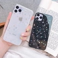 thumbnail image 2 of Funda de teléfono con purpurina Ottwn para iPhone 11 12 13 14 Pro Max XS Max XR X 7 8 Plus Love Heart Star Lentejuelas Bling suave cubierta transparente Capa Tan Jianjun unisex, 2 of 2