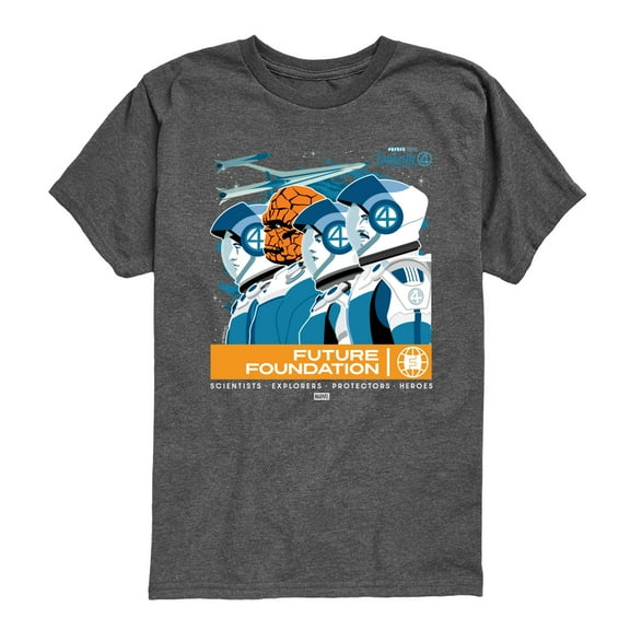 Marvel - Fantastic Four Retro Asronaut Future Foundation - Youth Short Sleeve Graphic T-Shirt