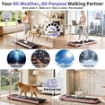 thumbnail image 2 of GARVEE 4-in-1 Folding Treadmill with Incline and Handlebar,3.0HP Under Desk Walking Pad,Smart App/Remote,0.6-6.2 MPH,LED Display,Pink, 2 of 9