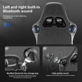 thumbnail image 3 of GTPLAYER PRO Gaming Chair with Footrest, Dual Bluetooth 5.1 Speakers PU leather Recliner, Gray, 3 of 7
