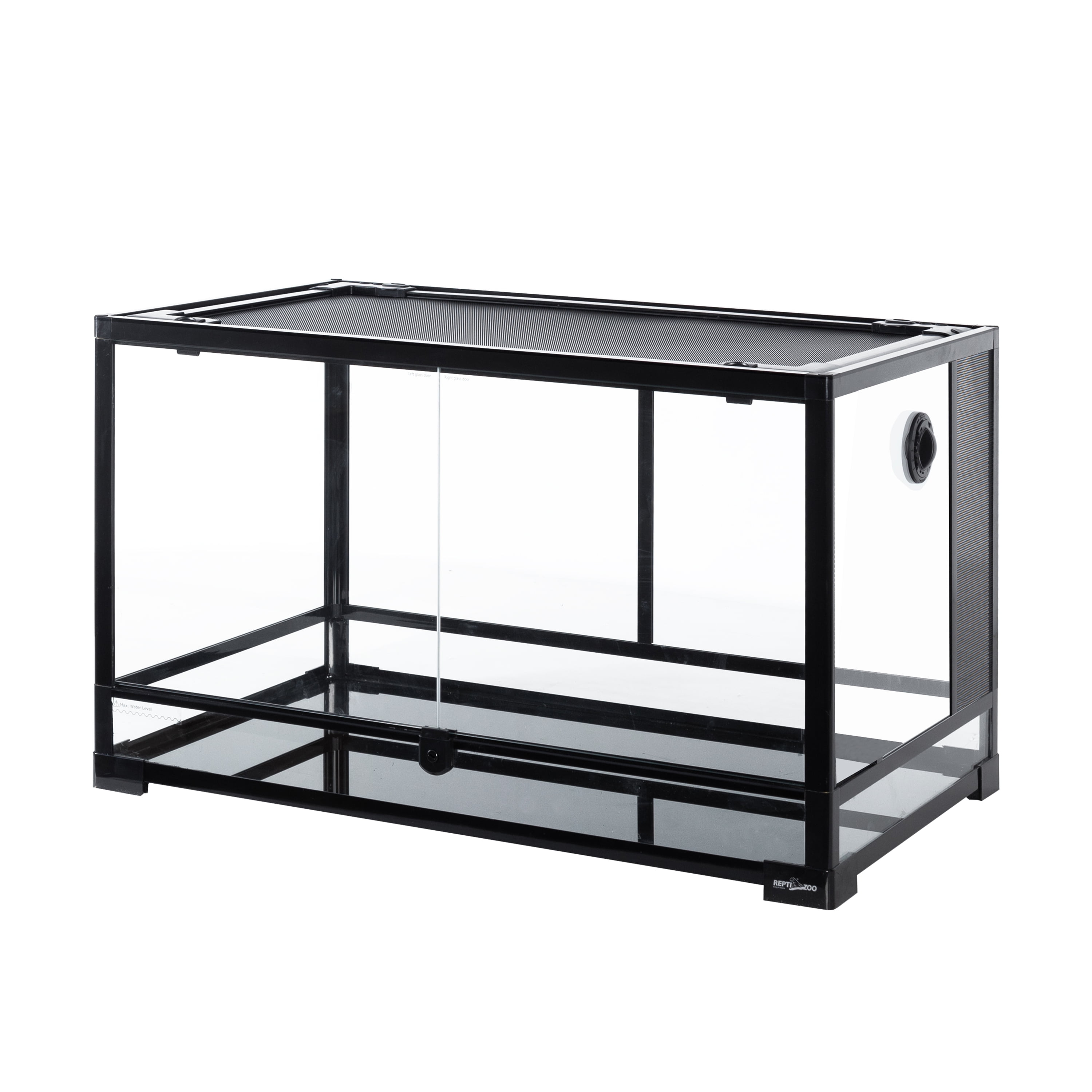 REPTI-ZOO Reptile Knock Down Glass Terrarium with Double Hinge Door 30" x 18" x 18"（35 Gallon)