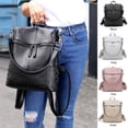 thumbnail image 2 of Women Backpack Rucksack Leather Shoulder Bag Satchel Travel School College Bags, 2 of 5