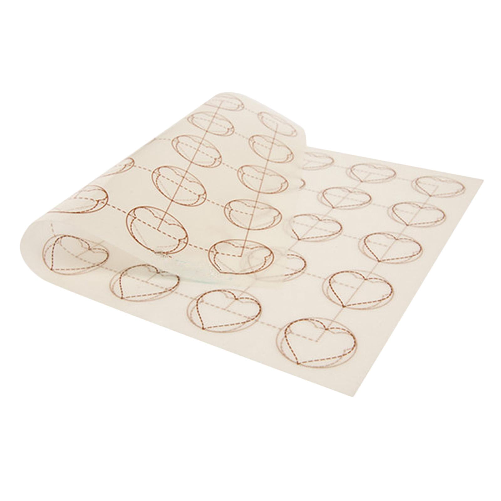 Dualoai 2 Pcs Macaron Silicone Baking Mat Oven Cookie Pizza Liner 28x39cm Sheet Mats