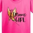 thumbnail image 4 of Inktastic Illinois Girl Butterfly Youth T-Shirt, 4 of 5