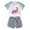Gray, variant on Odeerbi 1-12 Years Toddler Boys Girls Summer Outfits Dinosaur Print Cotton Short Sleeve Raglan Shirts Shorts Two-piece Set Casual Loungewear Toddler Boys Girls Clothes
