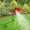 Red, variant on Garden Sprinkler, Crazy Daisy Sprinkler, Flower Sprinklers, Decorative Sprinklers, Rotating Gardens Water Feature Sprin kler,Dancing Moving Daisy Water Sprin kler for Garden Lawn (Yellow)