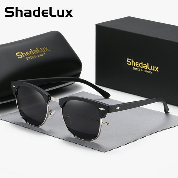ShedaLux Unisex Casual Elegant Full Frame Sunglasses Square Frame Sunglasses UV400