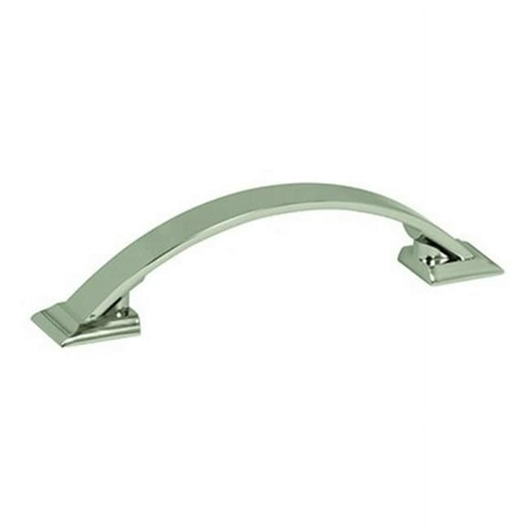 Pull Center Polished Nickel - 96 mm.