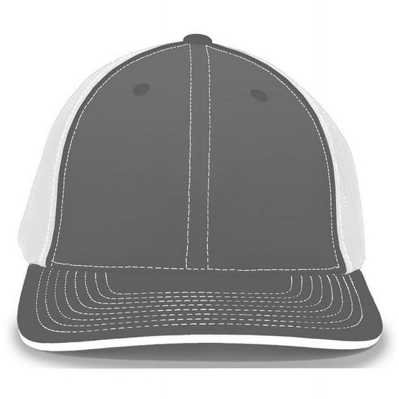 404M.197.L-XL Trucker Flexfit Cap, Graphite & White - Large & Extra Large