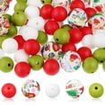 thumbnail image 3 of Cuentas redondas de silicona coloridas para joyería, fabricación de pulseras, accesorios DIY, regalo de Navidad, 3 of 4